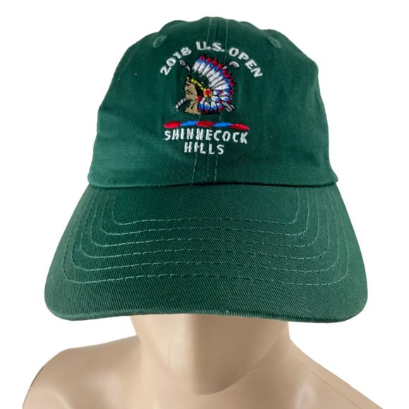 USGA 2018 US Open Shinnecock Hills New York Green Logo Golf Hat - Picture 1 of 6